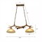 Rustic Cabin Ceiling Hanging Light Resin Deer Antler Chandelier E27 Glass Shades